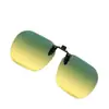 Gafas de Visión Nocturna Polarizadas Antideslumbrantes Gafas de Sol para Día y Noche Clip-On para Hombres y Mujeres Gafas de Sol Clip-On para Conducir Amarillo-Verde