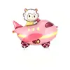 Carrito infantil con luces y para tirar, con globos de papel de aluminio, diseños de gato, elefante, león, suministro al por mayor para mercados nocturnos, superventas