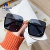 Gafas de Sol Retro Marrones de Media Montura Personalizadas para Mujer 2026 Nuevas Tendencia Estilo Coreano Gafas de Sol de Alta Gama Sin Gafas de Maquillaje para Hombre