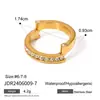 Anillos Jieding Europeos y Americanos de Zirconia para Mujer, Joyería de Acero de Titanio que no se decolora, Sensación de Lujo Ligero de Alta Gama, Accesorios Transfronterizos de Acero Inoxidable
