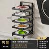 Estante de acero inoxidable para ollas, para cocina, hogar, almacenamiento de ollas, armario, estante ajustable en capas, estante de almacenamiento multicapa