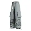 Ropa para Hombre ACU Camuflaje Tres Pruebas Ropa de Trabajo Pantalones Casuales Hombre 2026 Otoño/Invierno Nuevo Holgado Plisado Pantalones de Exterior Hombre