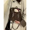 Mochila Feminina Estampa de Leopardo Super Popular de Nicho 2025 Nova Mochila Versátil para o Dia a Dia Exquisita Mini Bolsa de Viagem Escolar