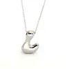 Amazon Caliente 18k Globo Dorado Burbuja Lindo Gordito 26 Colgante de Alfabeto Inglés Collar Mujer