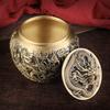 Adornos de Cobre Artesanías de Cobre Latas de Té Kowloon Latas de Té Repujadas