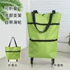 Bolsa Carrito Portátil Plegable con Ruedas para Uso Doméstico, Carrito de Compras de Gran Capacidad, Bolsa Extensible Plegable, Carrito Pequeño
