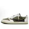 Zapatillas casuales deportivas de baloncesto de caña baja, AJ1 Reverse Hook Mocha Black Warrior Lightning, transfronterizas, genuinas, directas del fabricante, para hombres y mujeres