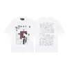 Erd Melancólico Rico Segunda Generación Nuevo Holgado Casual Belleza Tendencia Nicho Marca de Tendencia Estampado Cuello Redondo Manga Corta Colección de Camisetas para Hombres y Mujeres
