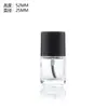 Fábrica Fonte Atacado Transparente Vidro Esmalte Frasco Cosméticos Vazio com Pincel Vidro Frasco Esmalte Amostra
