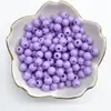 Cuentas redondas de acrílico de 4/6/8 mm, agujero recto, color sólido, material para abalorios hechos a mano DIY, cuentas lisas, cadena para teléfono móvil, cuentas sueltas