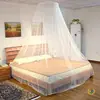 Mosquitero de Verano, Mosquitero para Bebé, Mosquitero de Cúpula Colgante, Tienda Redonda Plegable Estilo Palacio, Mosquitero de Doble Cúpula Montado en el Techo