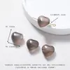Colección Corazón de Piedra Ojo de Gato Piedra Natural Cristal Ágata Cuentas Sueltas Accesorios para Pulsera DIY Hecha a Mano Cuentas de Cristal Lindas