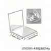 Espejo de Mano Plano de Alta Apariencia Transfronterizo, Espejo de Tocador Plegable Portátil, Espejo de Tocador Cuadrado Rosa