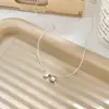 Colar de pérolas de água doce pequeno feminino temperamento alta sensação corrente de clavícula 2025 nova corrente de pescoço de nicho corrente de clavícula