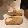 Mules Versátiles Retro de Suela Gruesa Cerrados para Mujer 2026 Otoño Nuevos Elegantes Suela Suave Cómodos Antideslizantes Zapatillas Birkenstock