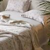 Luxo Leve Retrô Seda de Gelo Fresco de Verão Colcha Lyocell Tencel Colcha de Verão Conjunto de Quatro Peças Soja Lavável na Máquina Colcha de Ar Condicionado
