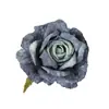 Rosa Vermelha Flor Artificial Cabeças de Flor Mini Cerimônia de Casamento Decoração de Casamento Decoração de Carro de Casamento Flor de Seda Artificial Lapela Fabricante Atacado
