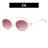Gafas de Sol Retro de Moda Transfronterizas para Chicas Populares Forma Cóncava Ovaladas Huecas Gafas de Sol Nuevas Europeas y Americanas 2025
