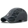 Gorra de Béisbol de Malla con Letras de Verano, Delgada y Transpirable, Visera Solar, Secado Rápido, Gorra Casual de Protección Solar para Hombres, Transfronteriza