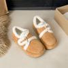 Zapatos de algodón de suela gruesa para aumentar la altura para mujer 2024 nuevos de invierno con forro polar cálido casual retro zapatos Birkenfelon botas de nieve