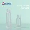Frasco conta-gotas de vidro branco para cosméticos líquidos, 5ml/10ml, para sub-embalagem de óleos essenciais, essências e líquidos originais.
