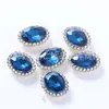 Girasol Ovalado Punto Diamante Cosido a Mano Diamante Joyería DIY Pasador Joyería Accesorios Diamante de Vidrio Nacional Aaa