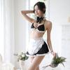 Lencería sexual sexy ropa sexual sirvienta pecho pequeño ropa de pasión tentación tease deseo puro pijama traje uniforme
