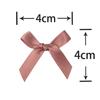 Lazo de Cinta de Satén Rosa Fresco 4*4cm Flor de Lazo de Satén de Poliéster Manualidades DIY Decoración para Coser Ropa