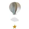 Decoração de festa de aniversário suprimentos ornamentos pendentes tridimensionais amor pendurado balão de ar quente nuvem pingente pingente de jardim de infância atacado