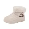 Zapatos para niños pequeños para niñas, zapatos de algodón para niños de 1 a 3 años, zapatos para niños, botas de nieve, zapatos de bebé de suela blanda, botines de otoño e invierno