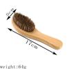 Mango de Arco Nuevo Transfronterizo Madera Maciza Artesanía de Implantación de Cabello Cerda de Cerdo Forma de Cabeza de Aceite Limpieza con Espuma Cepillo para Barba