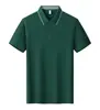 Camisas Polo de Verão, Camisetas Personalizadas, Roupa de Trabalho em Algodão Lyocell, Logo Bordado, Roupas de Trabalho Corporativas com Gola e Manga Curta