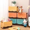 Caja de Almacenamiento Plegable Multicolor Multiestilo para Dormitorio Estudiantil para Libros Ropa Almacenamiento de Plástico para el Hogar