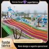 Outdoor Rainbow Slide Colorido Slide Grande Outdoor Internet Celebrity Slide Scenic Spot Unpowered Equipamento de Diversões Fabricante
