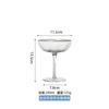Estilo Fresco Verano Popular Hogar Vaso de Cristal Cristal Tazón para Helado Copa de Vino Tinto de Alta Gama con Degradado Cáliz