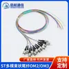 Cable de Fibra Óptica de Modo Único y Multimodo de 1.2 m, Baja Emisión de Humo y Libre de Halógenos, Conector SC/FC/ST/LC, Pigtail de 12 Fibras Grado Telecomunicaciones