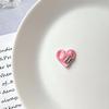 Nuevo parche de diamantes de imitación con incrustaciones de corazón de amor, bonito y atractivo accesorio de resina para chica, accesorios de bricolaje, material de carcasa para teléfono móvil