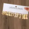 Venta Directa de Fábrica Más Vendido Pendientes de Aro de Perla de Aleación de Perla Estilo Europeo y Americano para Mujer, Juego de Pendientes Geométricos Cuadrados