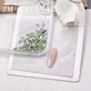 K9 Nuevo Súper Brillante Imitación Fondo Plano Verde Claro Pedrería para Uñas Mini Pedrería Pedrería Verde de Forma Irregular Pegatinas para Uñas Decoraciones