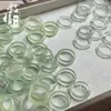 Anel de Ágata Calcedônia Natural Gelo Alto Dopamina Jade Translúcido Anel Estilo Simples da Moda para Homens e Mulheres Atacado