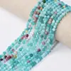 Cuentas redondas de cristal natural semiacabadas de ágata, multi-cuentas DIY sueltas para collar y pulsera, cuentas espaciadoras de 4 mm al por mayor