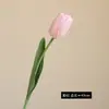 Buquê de tulipas artificiais com sensação de hidratado para decoração de cena, flores de tulipa de alta qualidade para casamentos, flores artificiais