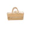Bolso de Paja Artesanal Xu Xing Ins Verano Rectangular Amarillo Bolso de Paja Cesta Marco Bolso de Playa Bolso de Mano para Dama Bolso de Vacaciones a la Moda