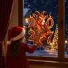 Adesivos de Janela Ano do Carneiro 2027 Novos Adesivos Decorativos de Vidro para Ano Novo Transfronteiriços Ozon Rússia Janela Decalques de Janela Decorativos de Natal