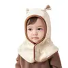 Bonito Bufanda Caliente para Cuello con Gorro Integrado para Protección de Orejas para Otoño e Invierno Bebés y Niños Pequeños, Gorro de Invierno a Prueba de Viento para Niños y Niñas, Gorro de Invierno para Exteriores