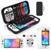 Bolsa Protetora para Switch Oled, Conjunto de Bolsas de Armazenamento de Acessórios para Console, Caixa de Armazenamento de Estojo Protetor para Console de Jogo