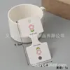 100 piezas por paquete Accesorios para el cabello gomas para el cabello empaque tarjeta de papel etiquetas colgantes para gomas para el cabello tarjetas para gomas para el cabello cartulina encabezado de tarjeta con pegatina al por mayor