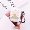 Funda protectora para Airpods 1/2 generación de oso para auriculares Apple Pro3 generación, carcasa transparente flexible con pegamento, linda carcasa de TPU.