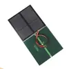 Panel solar de 0.7W 1.5V con línea Placa de goma solar de gota DIY puede cargar batería de 1.2V 70*70MM