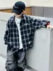 Niños 2026 Ropa Nueva de Otoño Chaqueta Camisa Primavera Otoño Camisa de Manga Larga Guapo Mediano Grande Niños Otoño Cuadros Niño Moderno